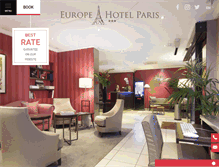 Tablet Screenshot of europehotelparis.com
